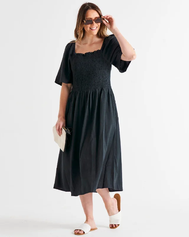 Betty Basics Ingrid Dress Coal