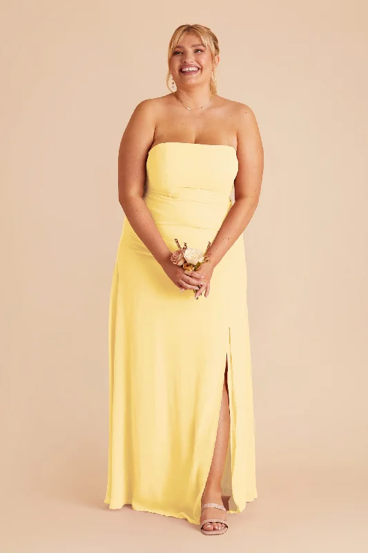 Chris Convertible Chiffon Dress - Lemon Sorbet