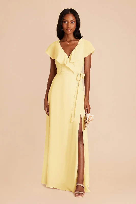 Jackson Chiffon Dress - Lemon Sorbet