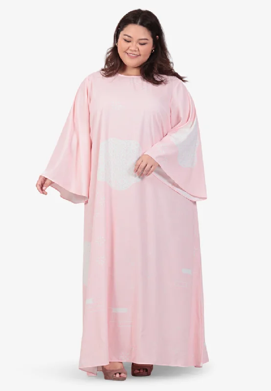 Jouhana Raya Japanese Inspired Kaftan Dress - Pink