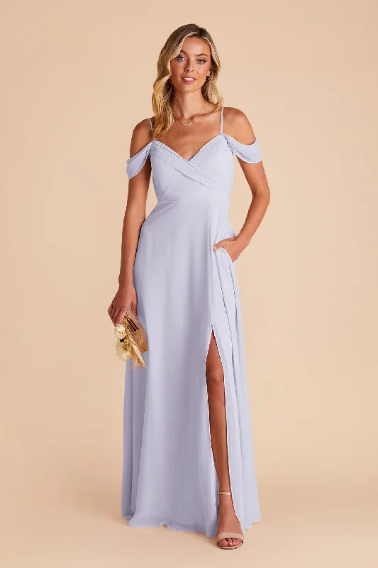 Spence Convertible Dress With Slit - Periwinkle Blue